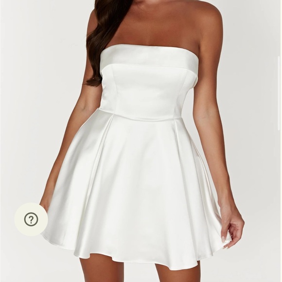 Meshki Eileen Strapless white Dress NWT - Picture 3 of 4